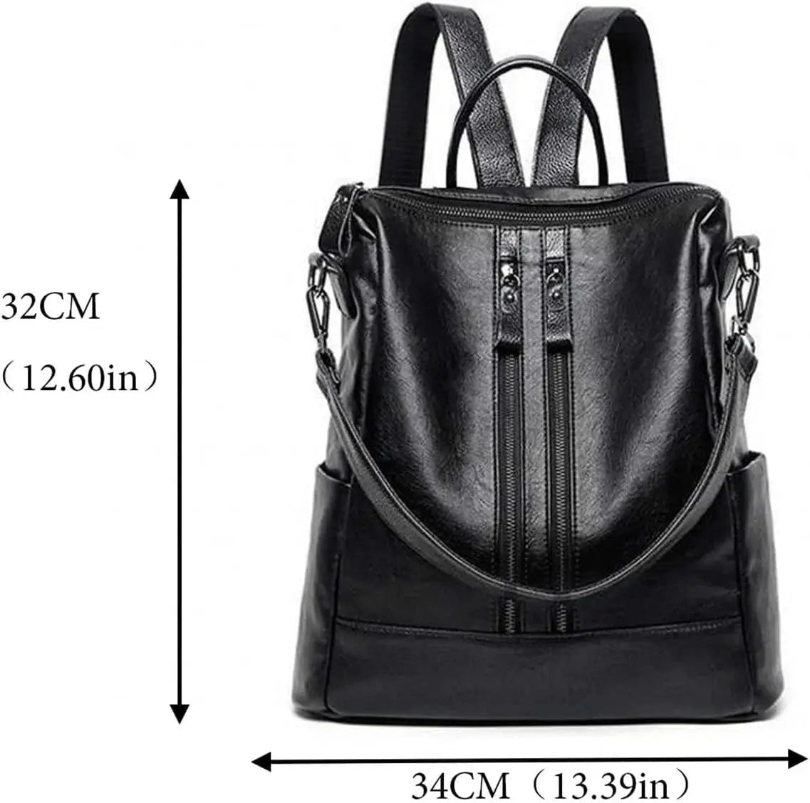 Soft Casual Backpack Multifunctional Shoulder Tote Bag Versatile