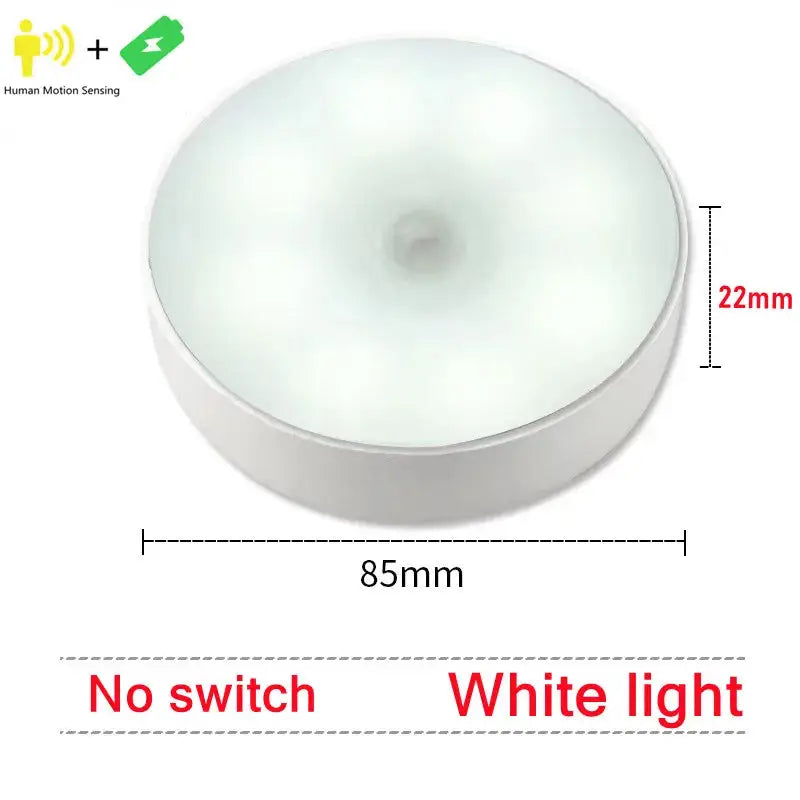 Motion Sensor Light Led USB Nightlights Rechargeable Lamp for Bedroom Staircase Hallway Wardrobe Cupboard Lighting
