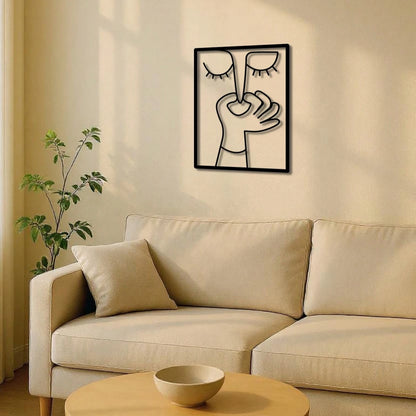 "Funny Metal Bathroom Sign – Minimalist Humorous Restroom Decor, Waterproof Home Wall Art & Gift"