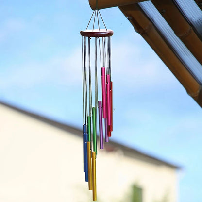 Wind Chimes for Garden 12 Metal Tubes with Hook Pleasant Melody Windchimes Metal Pipe Wind Chimes Bells Indoor and Outdoor Decor