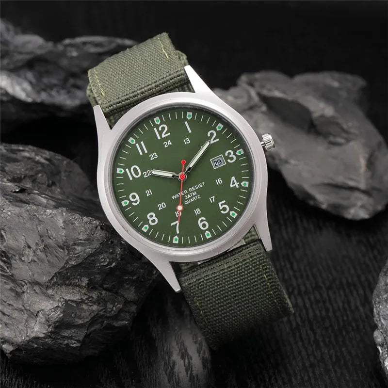 Casual Sports Watch Quartz Silicone Band