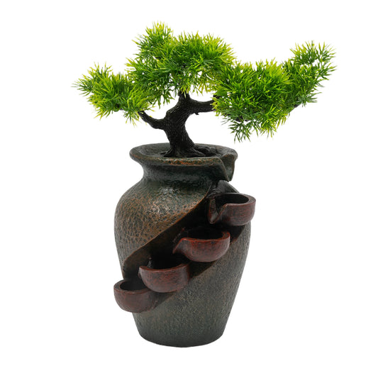 Mini Waterfall Tabletop Fountain, Indoor Relaxation Water Feature, Tabletop Fountains for Home Decoration
