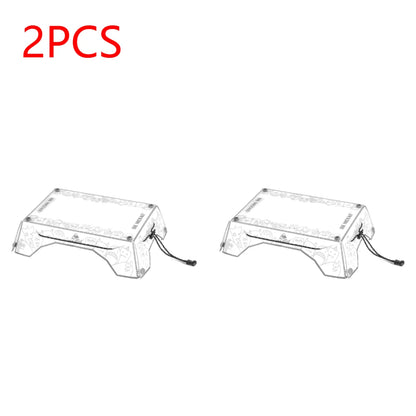 1/2Pcs Folding Mini Camping Table Ultralight Food-Grade PP Board Folding Table and Tray For Outdoor Camping Hiking Picnic Gadget