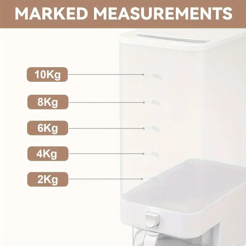 1 storage container for grains and rice, large-capacity grain storage container, household reusable rice bucket with pest and mo