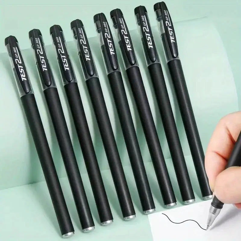 5/10/20pcs Quick-Drying Gel Pens, 0.5mm Fine Tip, Black Ink - Ideal for Home, Office, School