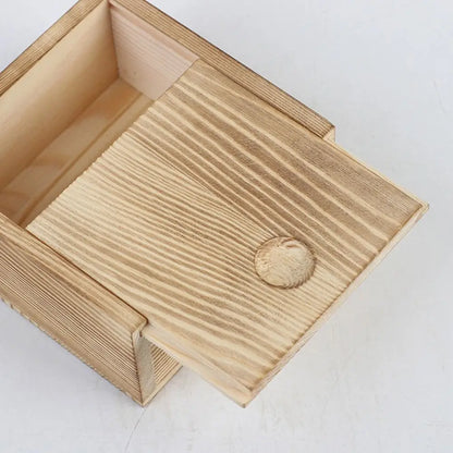 Jewelry Case With Slide Top for Jewelry Organizer Container Wooden Box Storage Box