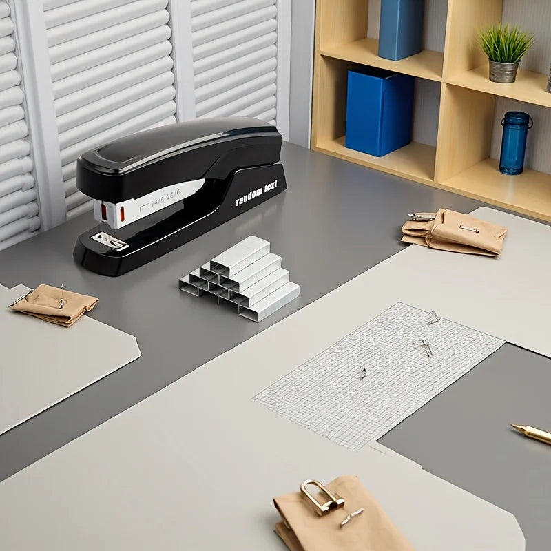 Durable Stapler With 1000 Staples Capable of Binding 25 Sheets of Paper Professional Office and Study Stationery Supplies
