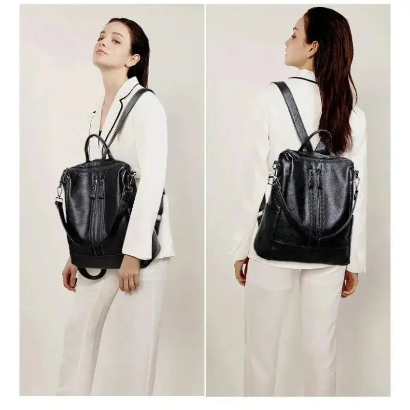 Soft Casual Backpack Multifunctional Shoulder Tote Bag Versatile