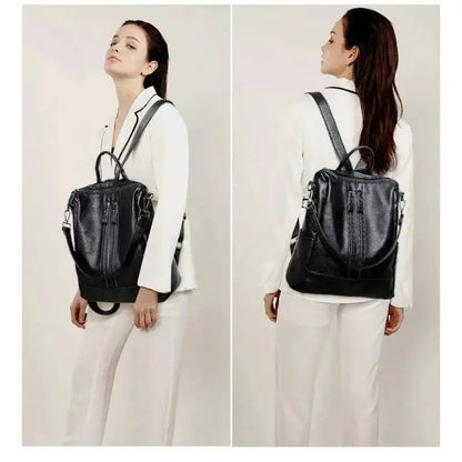 Soft Casual Backpack Multifunctional Shoulder Tote Bag Versatile