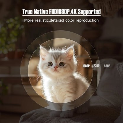 Magcubic 650ANSI L018 4K Projector Native 1080P Home Cinema Auto Focus Keystone Android 11 WiFi6 Portable Projector for Outdoor