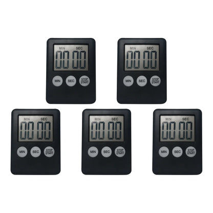 10-1PC Mini Electronic Timer Stopwatch LCD Display for Sports Exercise Baking Cooking Digital Timer Multi-Function Kitchen Timer