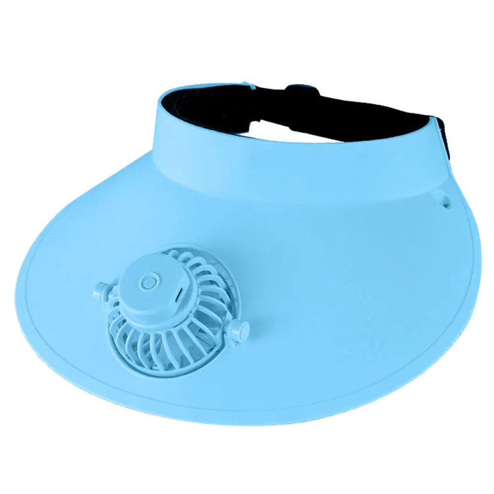 Empty Top Cap with Fan Three Temp Settings Breathable Cooling Fan Hat for Women for Sun Protection and Outdoor