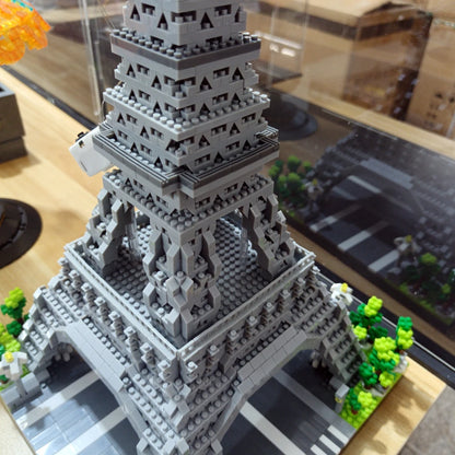 Eiffel Tower Paris Architectural Micro Mini Model Building Blocks Toy : Enhance Your Office Decor, Boost Hand Skills Gift