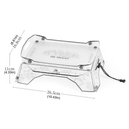 1/2Pcs Folding Mini Camping Table Ultralight Food-Grade PP Board Folding Table and Tray For Outdoor Camping Hiking Picnic Gadget