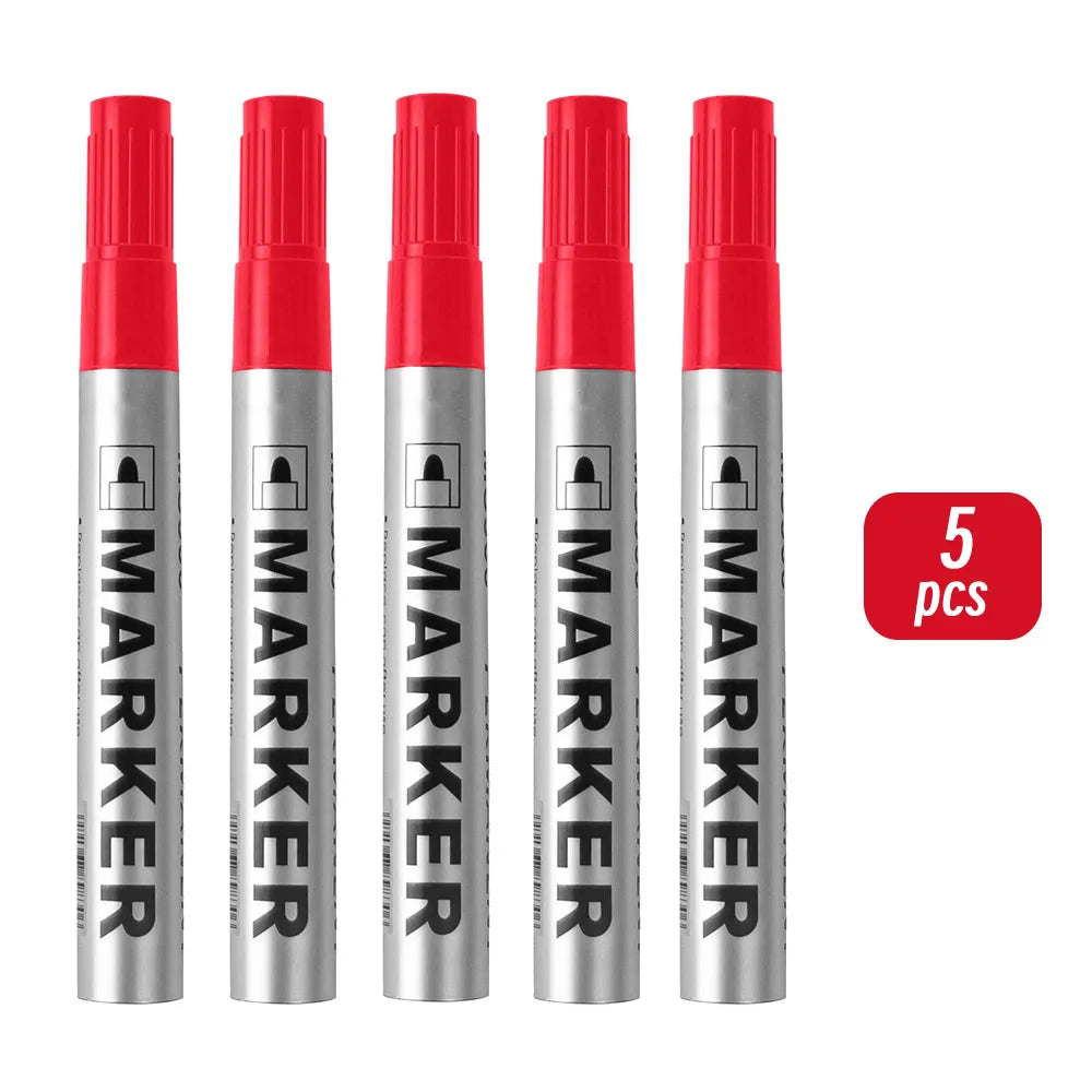 Permanent Paint Markers Waterproof Black Quick Drying Oil Based Pen