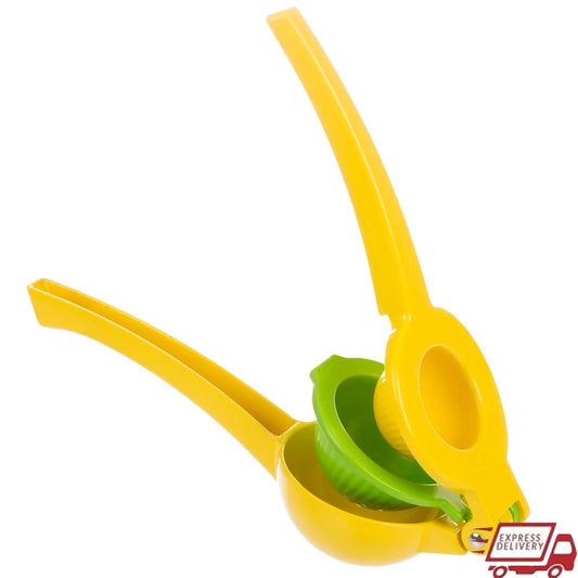 2-in-1 Lemon Lime Squeezer Dual-Cavity Juicer Heavy-Duty Aluminum Ergonomic Handles Easy Clean Dishwasher Safe Kitchen Gadget