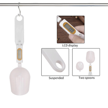 Digital Measuring Spoon 500/800g Weighing Pet Food Scale High Precision Baking Dispenser With LCD Screen Kitchen Measuring Tools