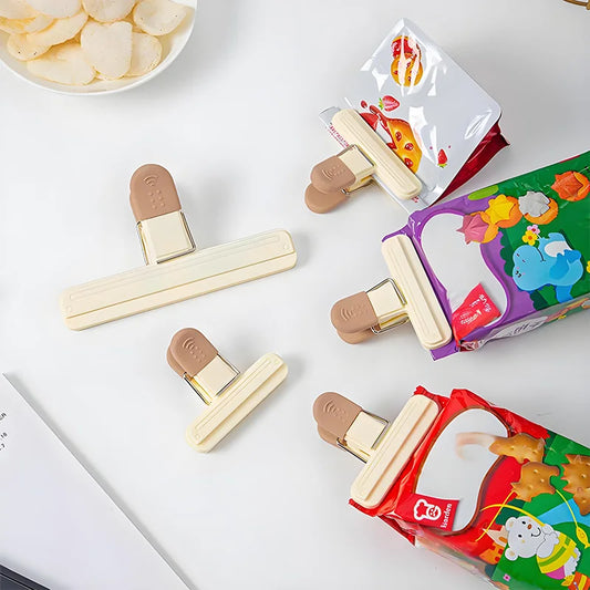 Food Storage Clips  - Airtight Sealing Clips for Snacks, Chips, Bags, Kitchen Organization, Plastic Food-Safe Bag Clamps