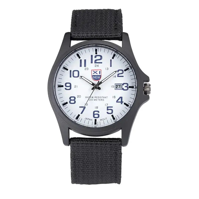 Sports Watch Quartz Nylon Band with Date