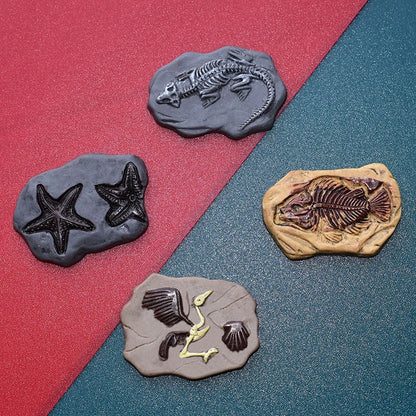 4Pcs Mini Simulation Dinosaur Fossil Model Dollhouse Micro Landscape Miniatures Crafts Decorations Dolls House Ornament Toy