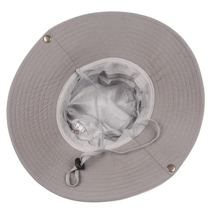 Bucket Hat Outdoor UV Protection Wide Brim Safari Hiking Sun Mesh Cap Unisex