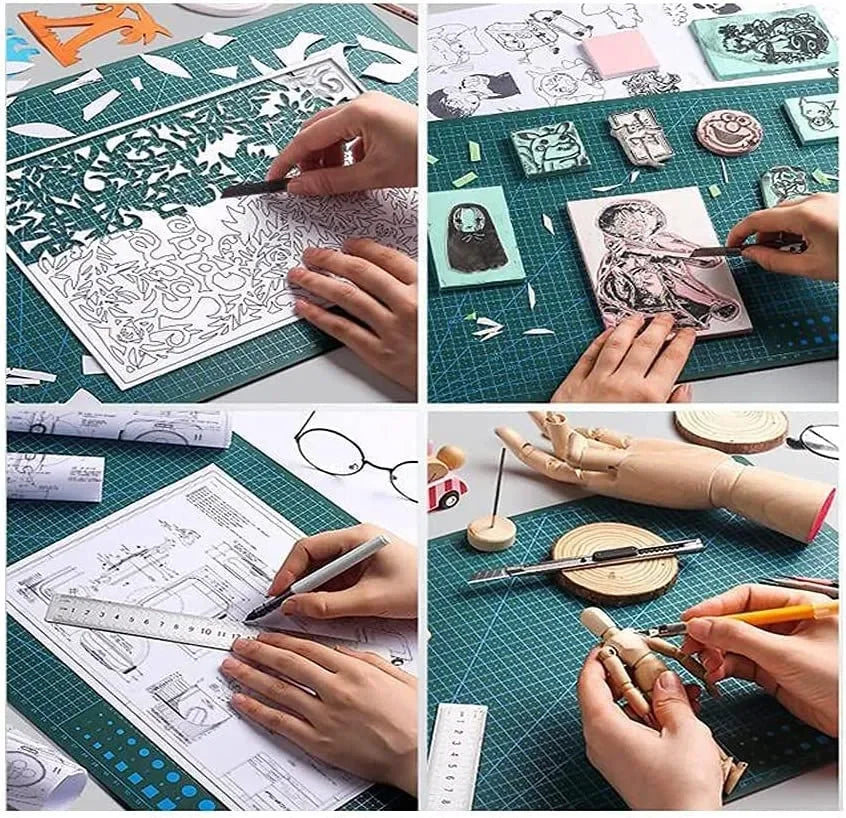 Durable A3 / A4 / A5 Multifunctional Cutting Mat Art Crafts Engraving Carving