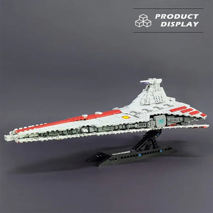 Planet War Interstellar Spaceship Combat Building Blocks Classic Movie Model Assembly Set Desktop 960PCS Puzzle Toy Gift For Kid