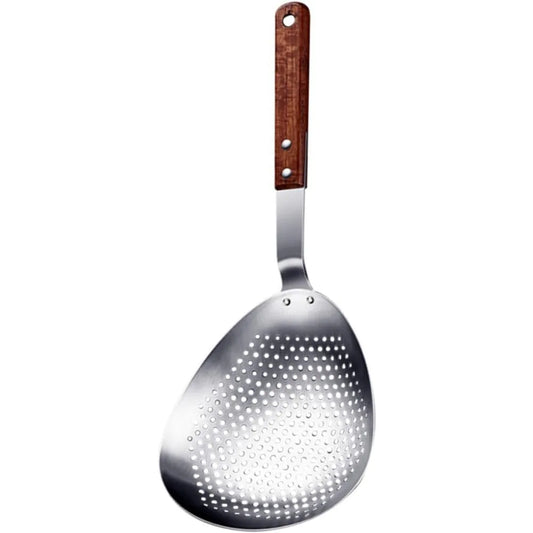 Stainless Steel Frying Spoon Pepper Spoon Colander Strainer Food Serving Tool Hot Pot Skimmer Heat-resistant Easy to Store