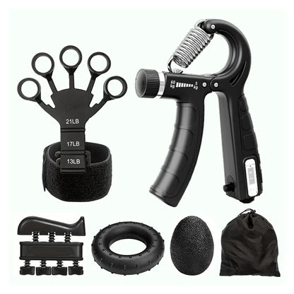 Grip Strength Trainer Set Hand Grip Finger Stretcher Grip Ring Muscle Ball