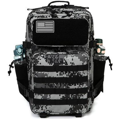 45L Tactical Backpack survival Bag Hunting MOLLE Backpack GYM For Men EDC Outdoor Hiking Rucksack Witch Bottle Holder
