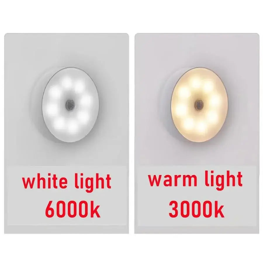 Motion Sensor Light Led USB Nightlights Rechargeable Lamp for Bedroom Staircase Hallway Wardrobe Cupboard Lighting