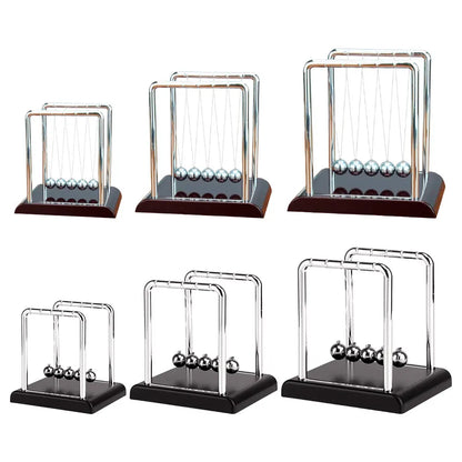 Newtons Cradle Steel Balance Ball Teaching Supplies Physics Science Pendulum Desk Toy Science Physics Gadget for Home and Office