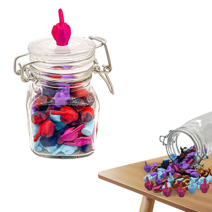 Jar Of Middle Fingers Mini 3D Printed Middle Fingers Funny Middle Finger Jar Unique Home Decor and Novelty Gift