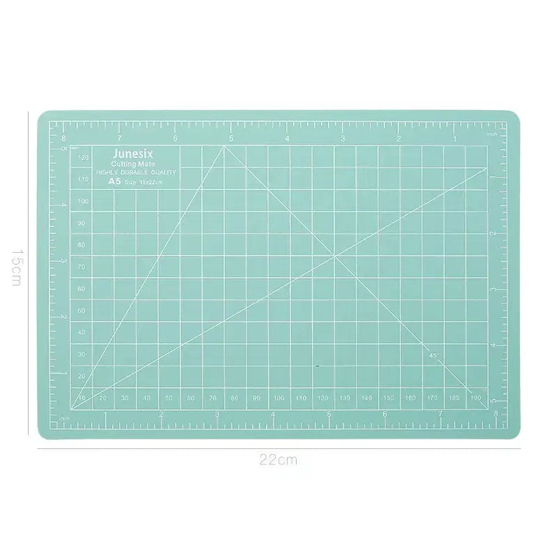 A5 Self-Healing Cutting Mat Rotary Cutter for Crafts Fabrics Sewing Scrapbooking