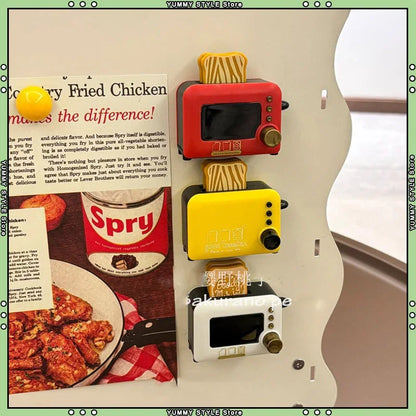 3d Fridge Magnets Magnetic Fridge Sticker Simulation Mini Appliances Model Refrigerator Sticker Ornaments Fridge Diy Decoration