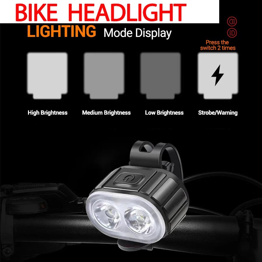 Rechargeable LED Bicycle Headlights and Taillights