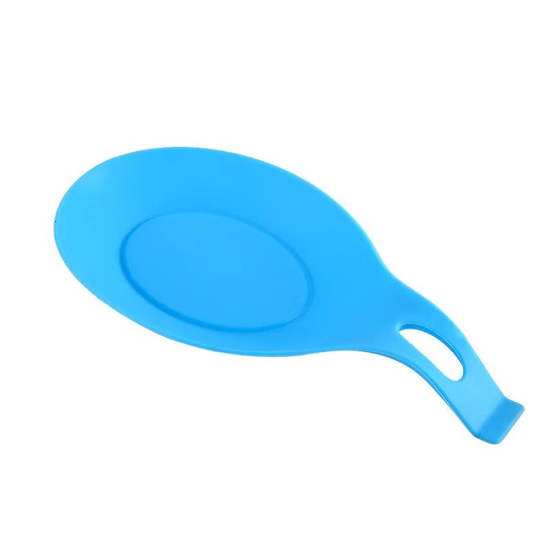 1PC Food Grade Silicone Spoon Mat Heat Resistant Placemat Tray Kitchen Tool