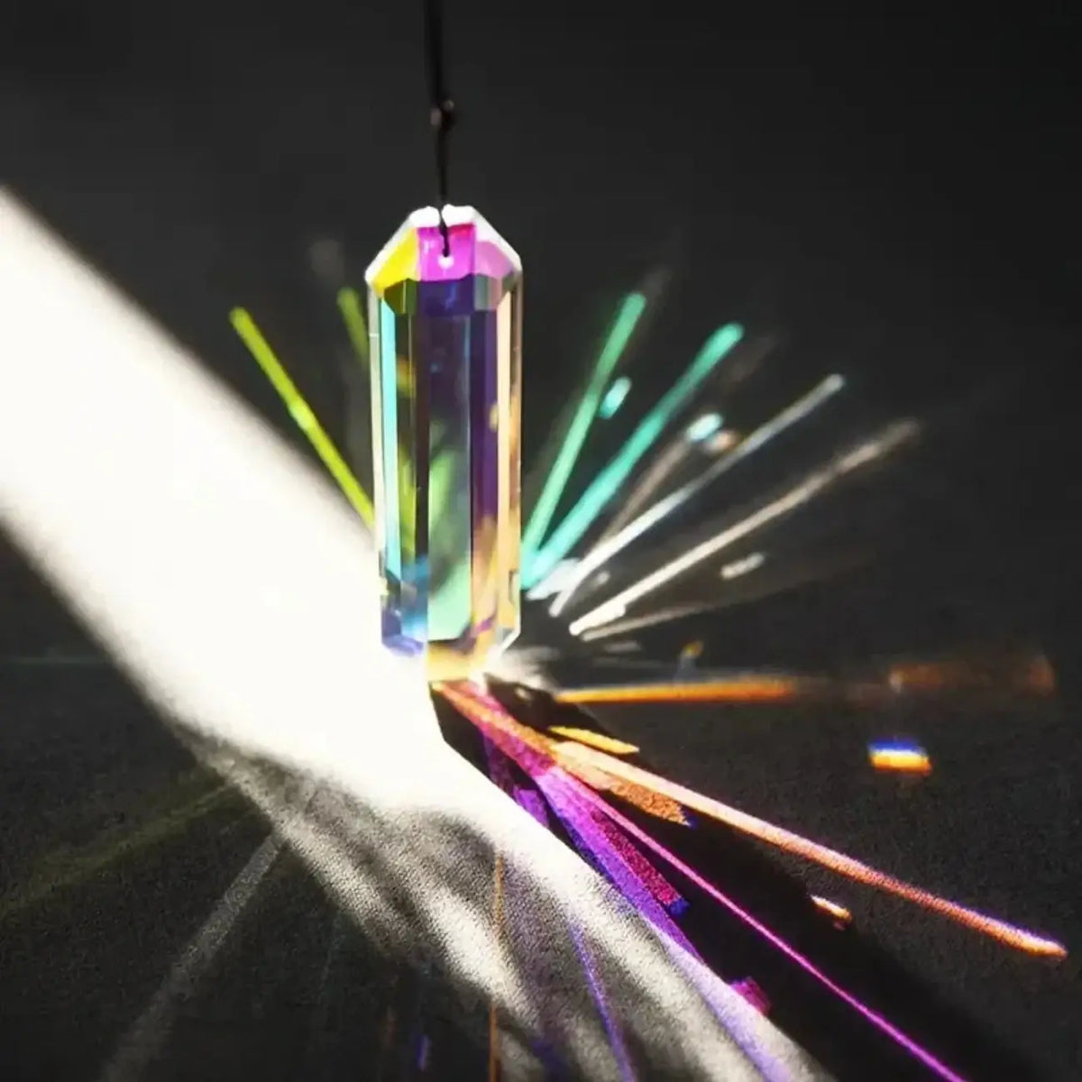 2-pcs Sun Catcher Window Prism Pendant Rainbow Hanging Ornament for Home and Garden