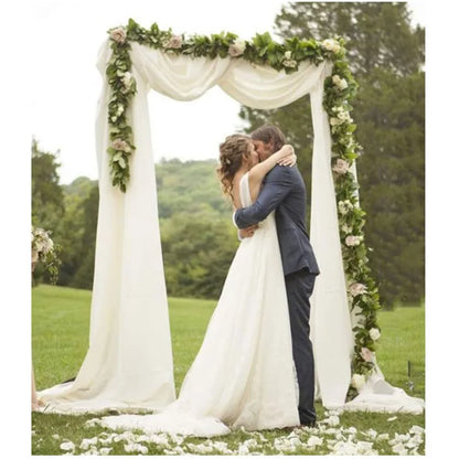 Gold Wedding Decoration Arch Door Square Metal Flower Rack with Bases Background Decorative Frame Party Wedding Supplies