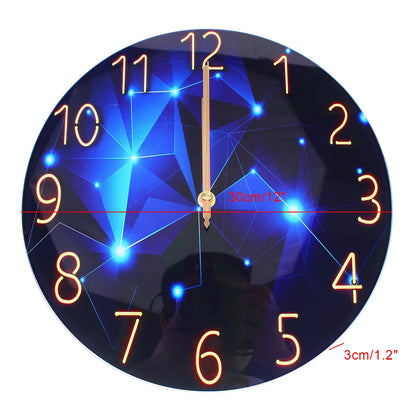 Sleek and Elegant Wall Clock - Modern Art Minimalist Design for a Tasteful Home