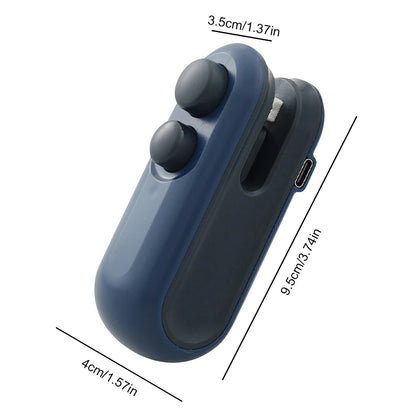 Mini Heat Bag Sealing Machine Rechargeable Food Sealer Clip Handheld Sealer Portable Mini Sealer Kitchen Gadget