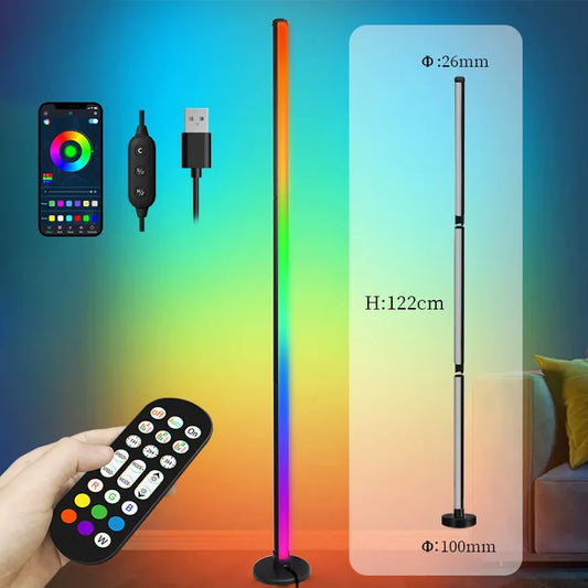 Led Floor Lamps Multi-Color Accent Lighting