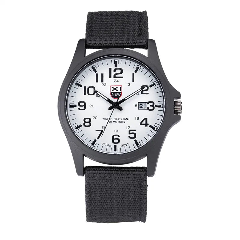 Sports Watch Quartz Nylon Band with Date