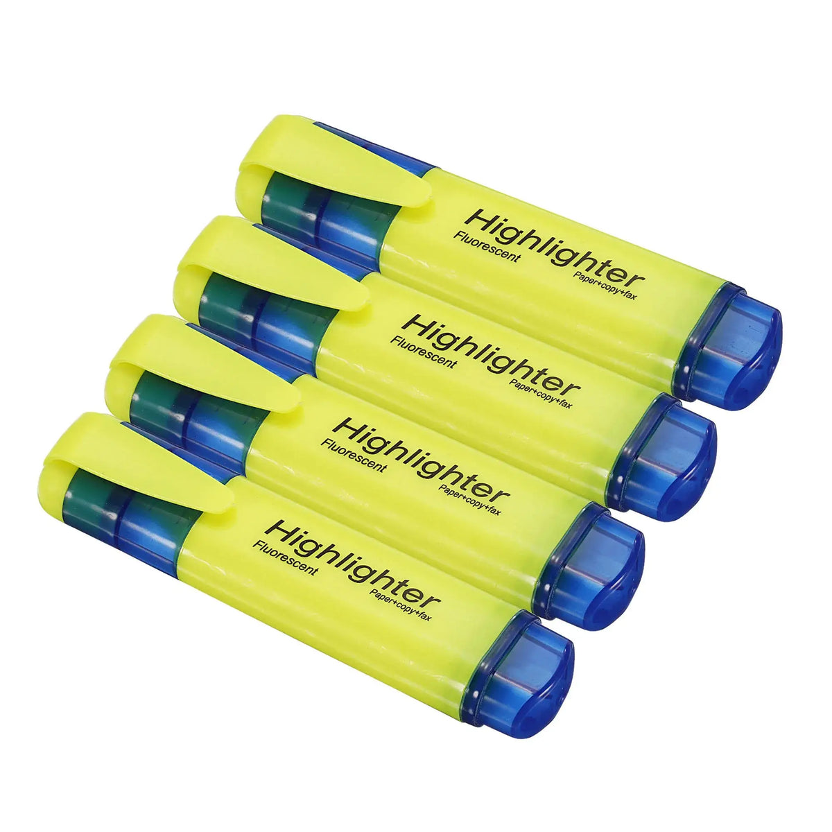 4Pc OR 6Pc Highlighter Fluorescent Pens Broad Tip Writing Marker Pens for Art Drawing Doodling Marking Office Stationery School Supply
