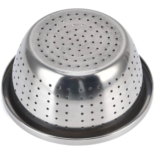 Vegetable Washing Basket, Drain Holes Stainless Steel Colander, Strainer Washing Basket for Drainage Basin, Rice Sieve and Stora