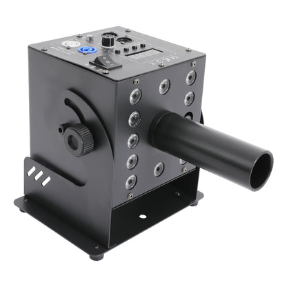 CO2 Fog Machine 110V with 12 LEDs 19.69-26.25ft Jet Effect, DMX Controlled for Parties, Stage, Halloween