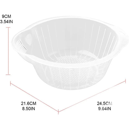 Rice Washing Bowl Colander Food Grade Fruits And Vegetables For Creative Design Helpful Kitch