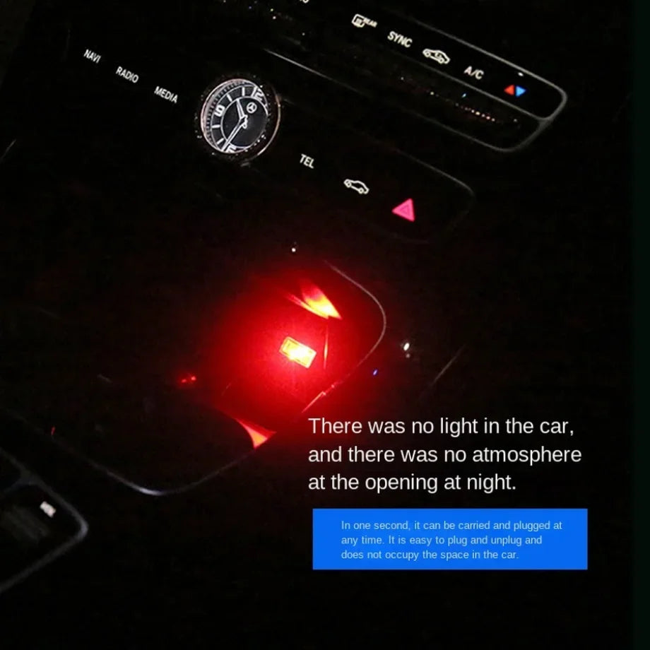 Car Mini-USB LED Atmosphere Lighting Universal PC Portable Plug and Play