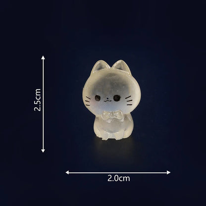 Cartoon Noctilucent Halloween Pumpkin Ghost Small Ornaments Creative Resin Crafts Creative Model DIY Home Decoration Accessories