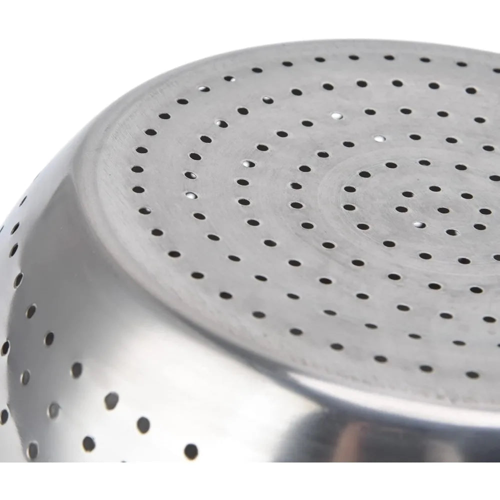 Vegetable Washing Basket, Drain Holes Stainless Steel Colander, Strainer Washing Basket for Drainage Basin, Rice Sieve and Stora